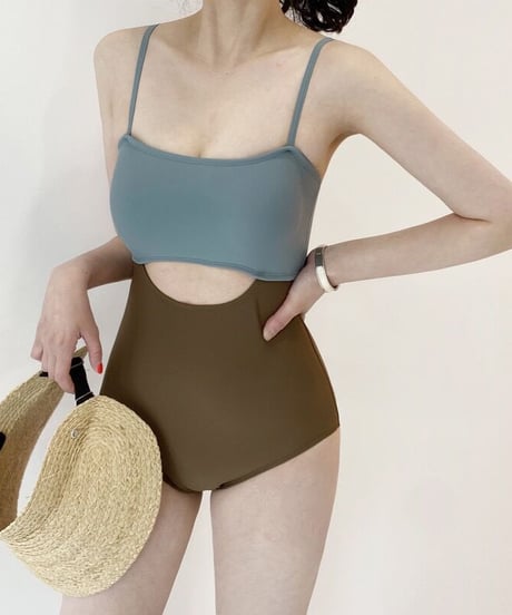 swimsuit & T-shirt set/4color