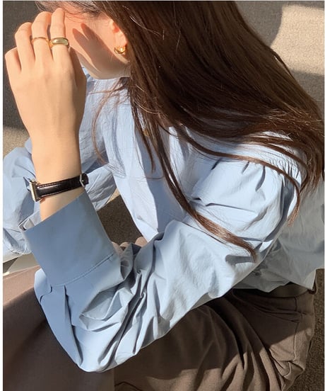 [OUTLET]volume sleeve blouse/3color