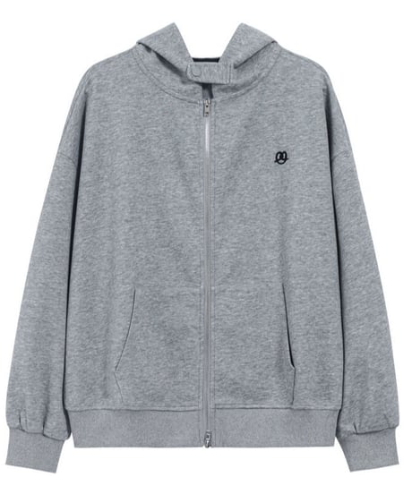 zipper daily hoodie/2color