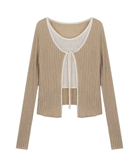 layer ribbon tops/2color