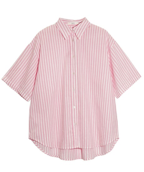 stripe half sleeve shirt/2color(ネコポス)