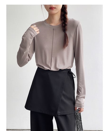 2way wrap layer slacks/2color
