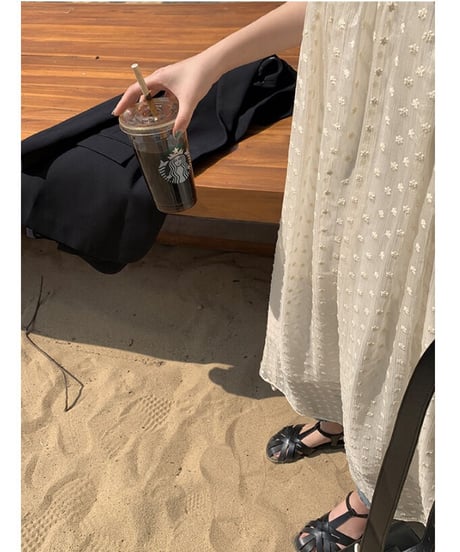 dot see-through dress