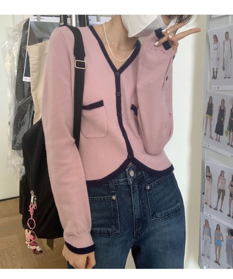 waist shape cardigan/3color
