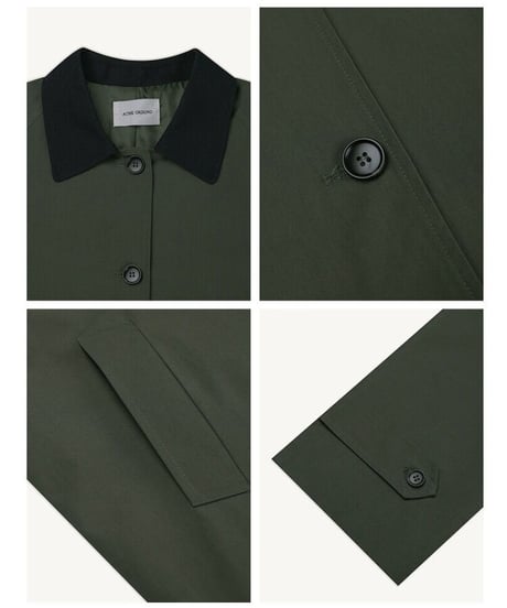 military design collar coat