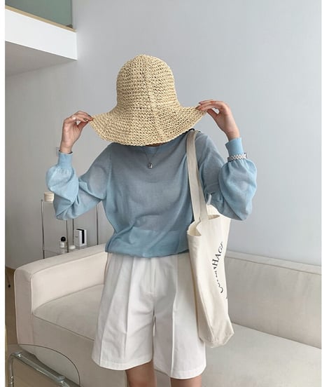 summer straw hat/2color