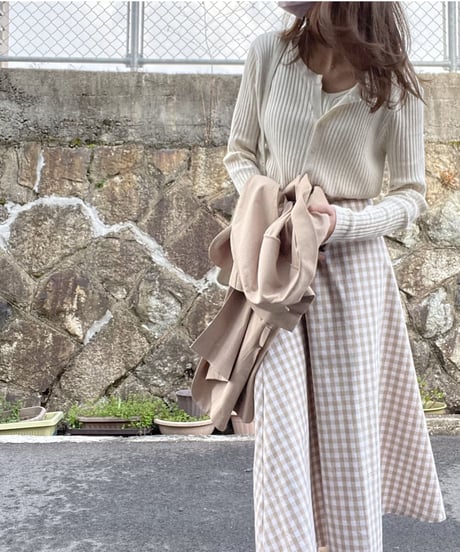 [OUTLET]rib ensemble like tops/2color