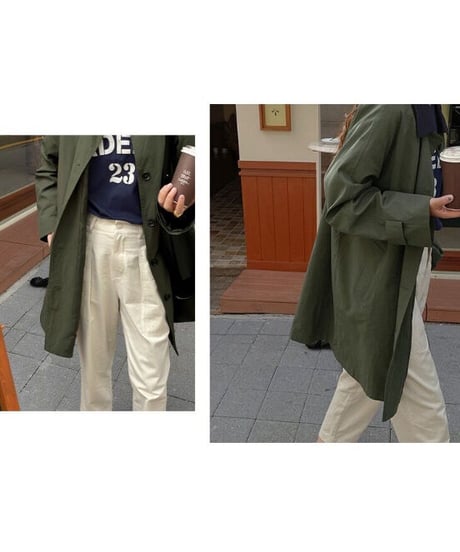 military design collar coat