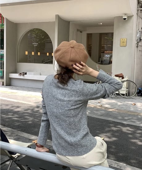 basic rib knit long-T/3color