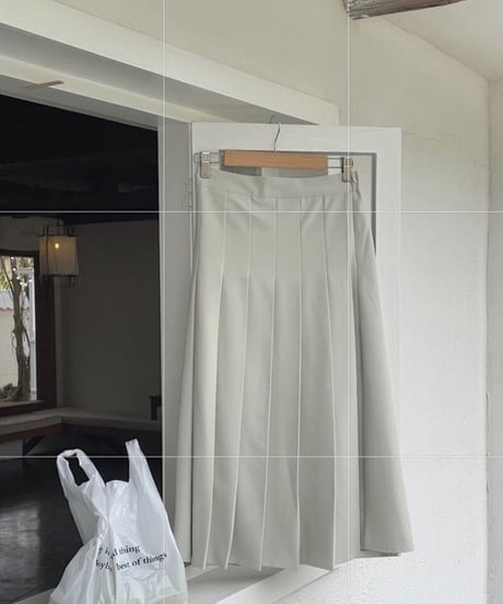 box pleats skirt/2color