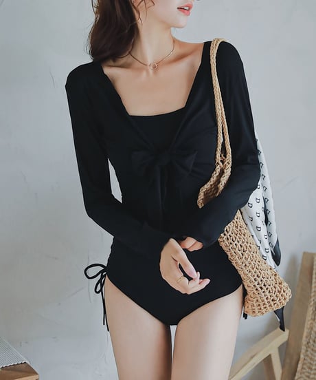 swimsuit & cape set/2color
