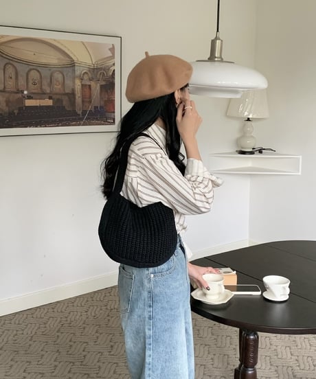 knit mini bag/5color