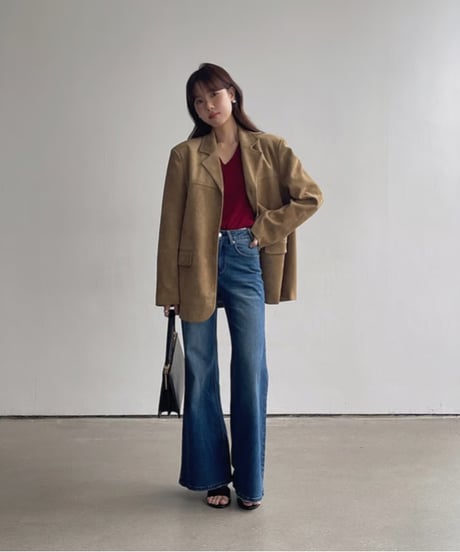 suède tailored jacket