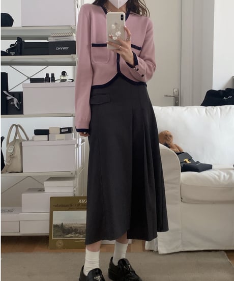 waist shape cardigan/3color