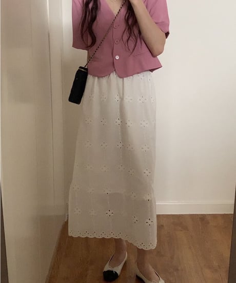 cotton lace skirt