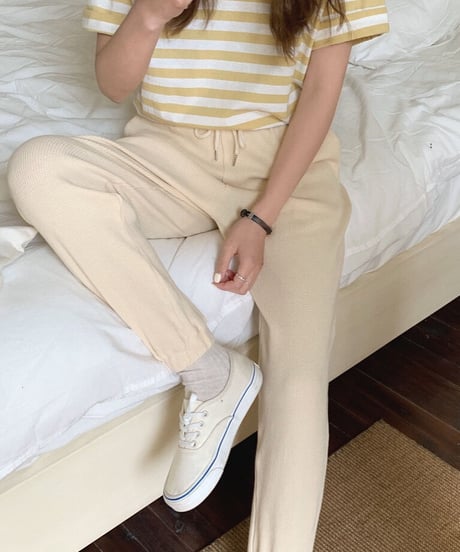 [OUTLET]waffle jogger pants/2color
