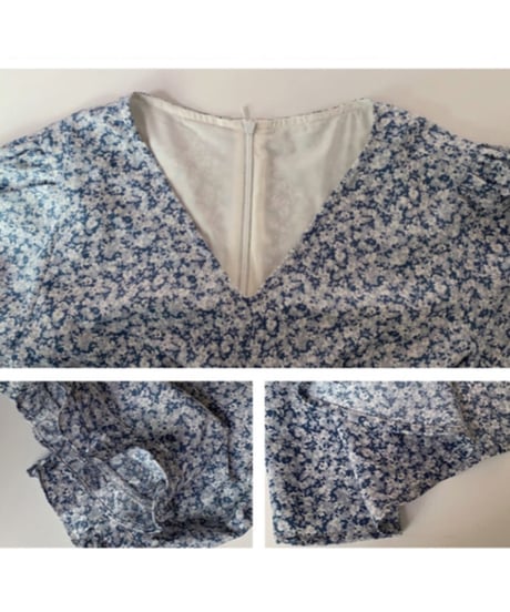 puff sleeve flower OP