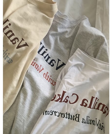 vanilla cake tee/3color