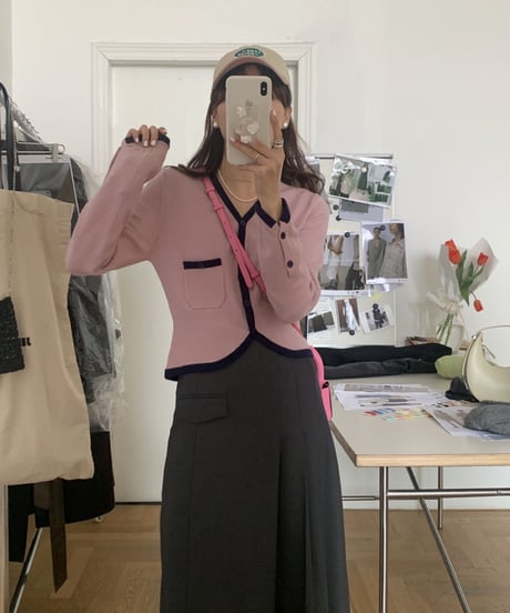 waist shape cardigan/3color