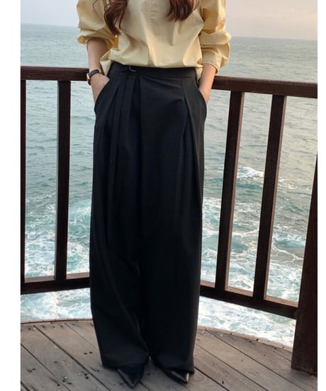 wrap wide slacks