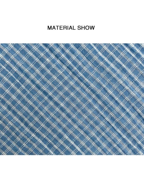 gingham check blouse/4color(ネコポス)
