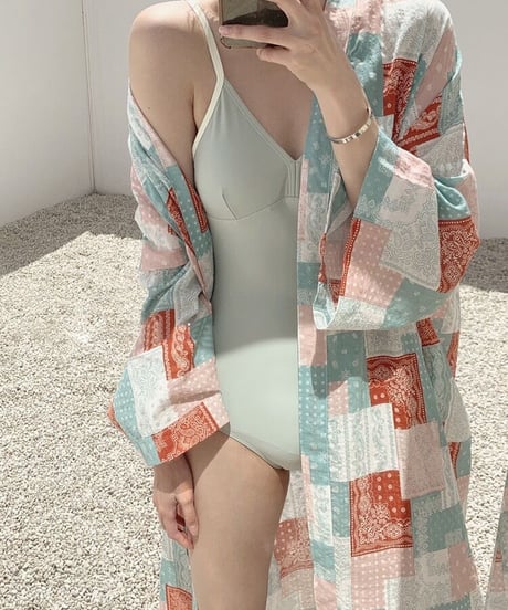 back open swim suit/2color