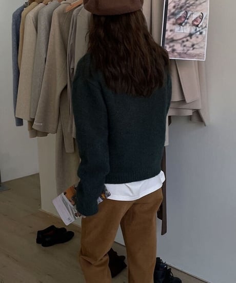 cache-coeur wool knit/2color