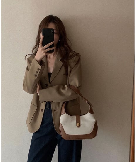 basic tailored jacket/2color