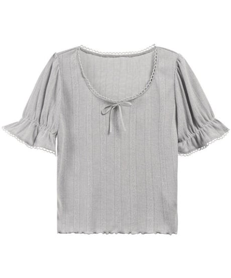 lovely puff tee/2color(ネコポス)