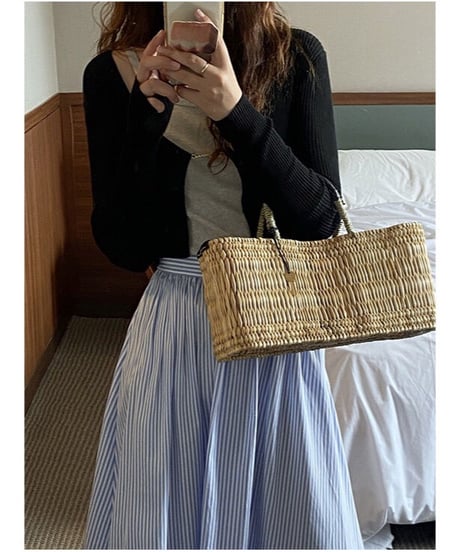 stripe marin skirt/2color