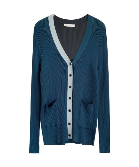 （Set up）bi-color middle cardigan & camisole/3color