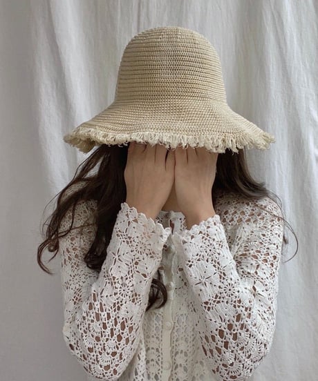 fringe summer hat/2color