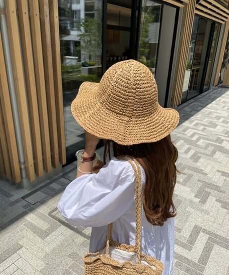 summer straw hat/2color