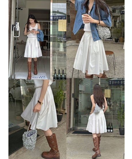 middle volume skirt/3color