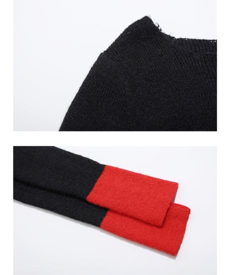 bi-color simple knit/2color(ネコポス)