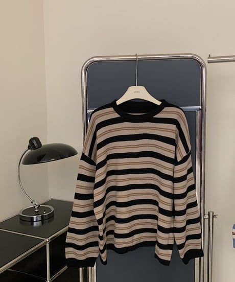 mulch color border knit PO/2color