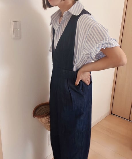 denim jumper all-in-one