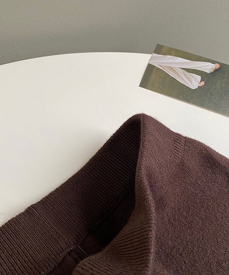 knit long skirt/4color