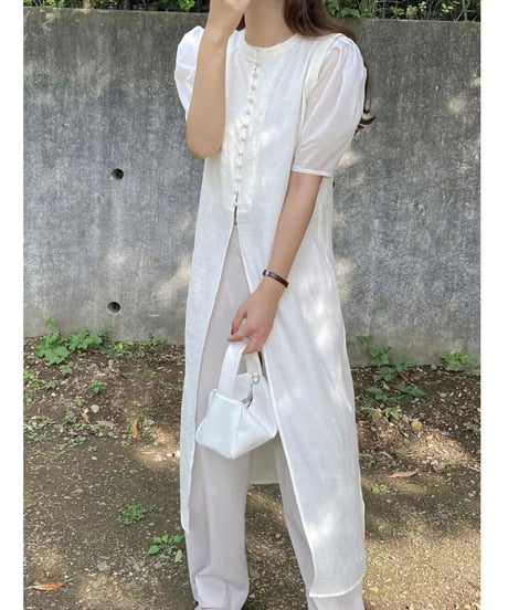 2way long gilet/3color(ネコポス)