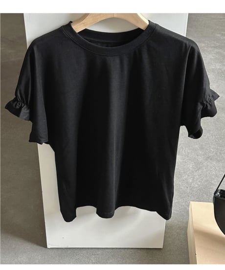 gather sleeve tee/4color(ネコポス)