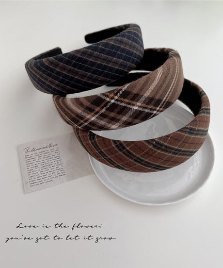 check headband /3color