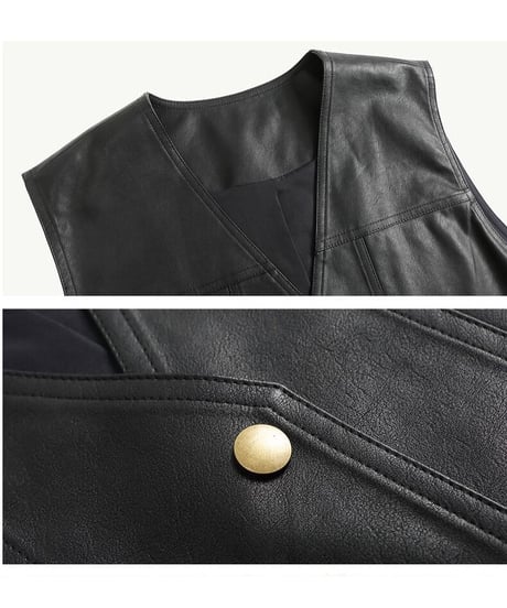 eco leather vest