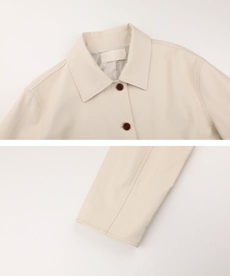 eco leather basic jacket/3color