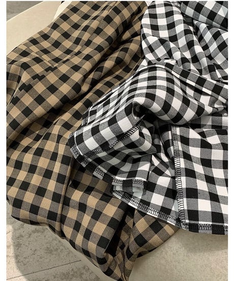 check camisole dress/2color