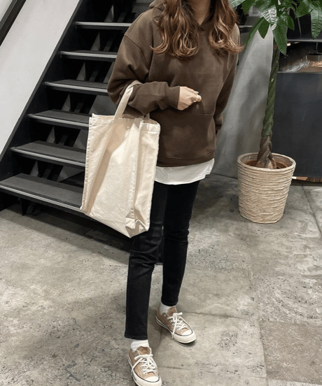 【original】simple loose hoodie