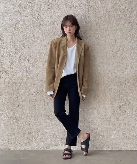 suède tailored jacket
