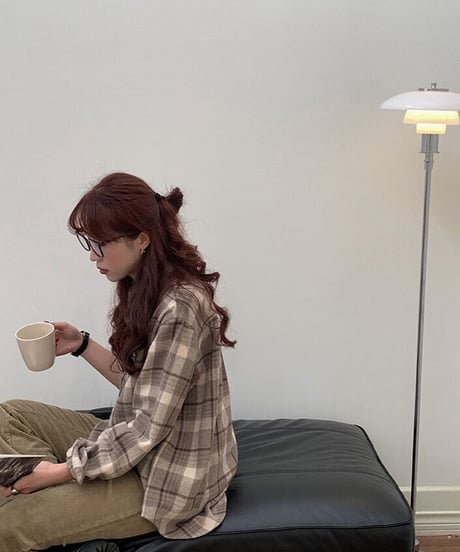 check flannel shirt/2color