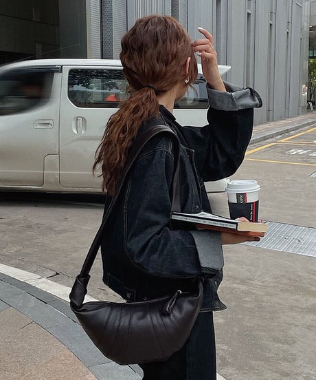 [OUTLET]no collar denim jacket/2color