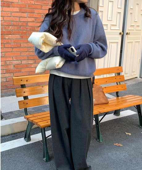 crew neck knit/3color