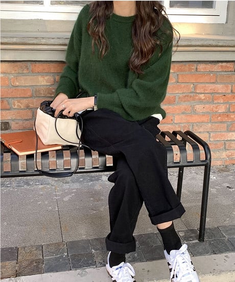 crew neck knit/3color